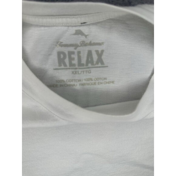 Tommy Bahama Relax Men’s XXL T-Shirt White Boards of Paradise Graphic Tee - Picture 3 of 4